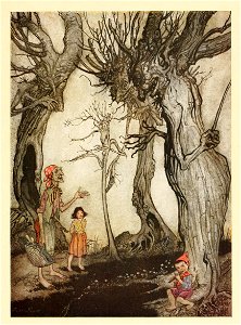 ArthurRackham, Aesop-11trees
