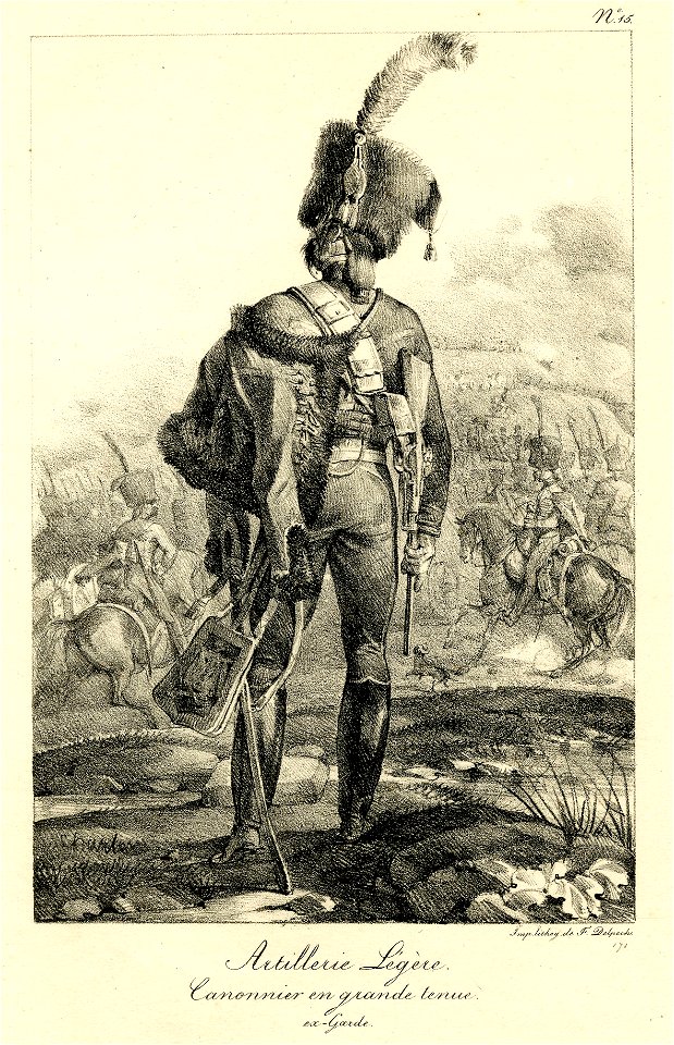 Artillerie légère. Cannonier en grande tenue (ex-Garde) (BM 1855,0414.89)