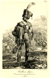 Artillerie légère. Cannonier en grande tenue (ex-Garde) (BM 1855,0414.89)