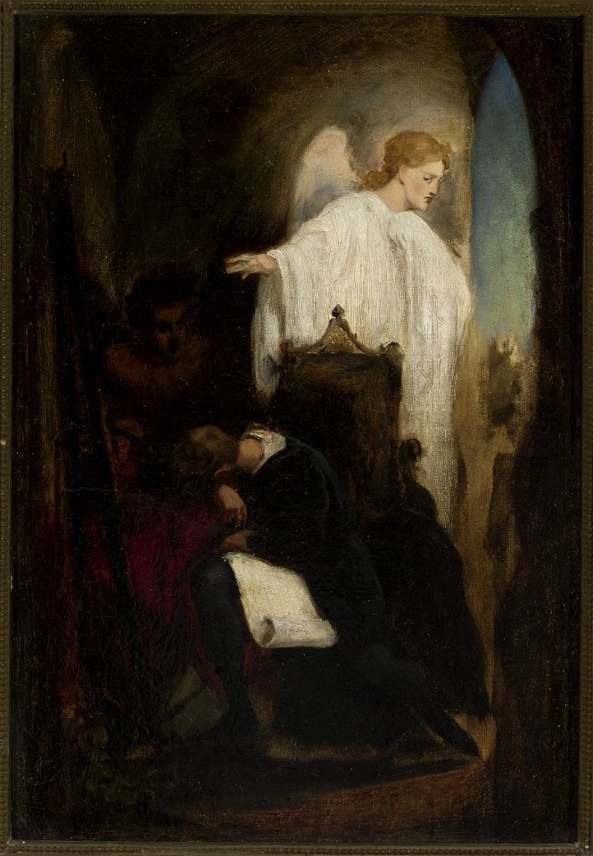 Artur Grottger - Struggle with Satan - MP 2414 MNW - National Museum in Warsaw