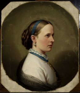 Artur Grottger - Portrait of a young woman - MP 1962 MNW - National Museum in Warsaw