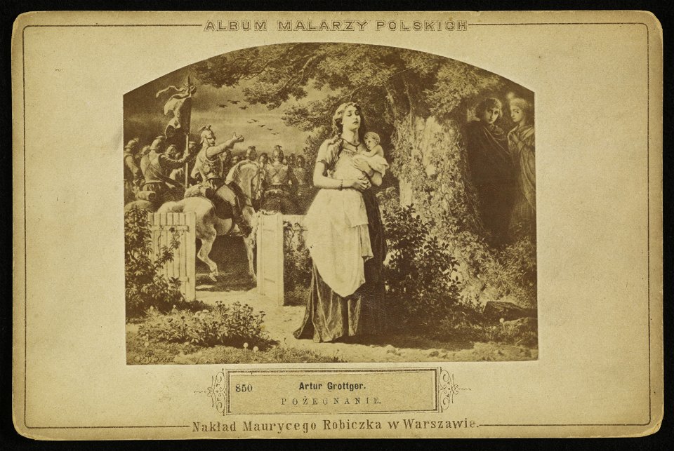 Artur Grottger, Pożegnanie, reproduction by Maurycy Robiczek