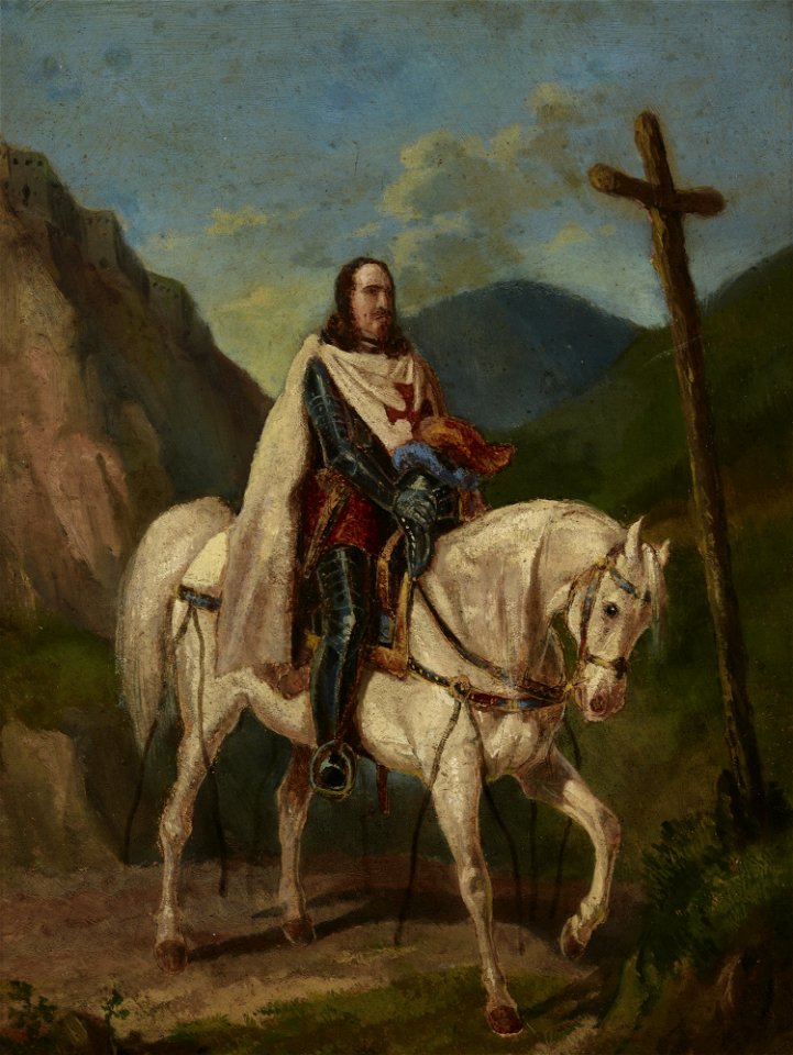 Artur Grottger - Knight on Horseback - MNK II-a-492 - National Museum Kraków