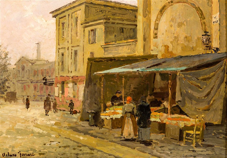 Arturo Ferrari Fianco di San Nazaro Milano 1918