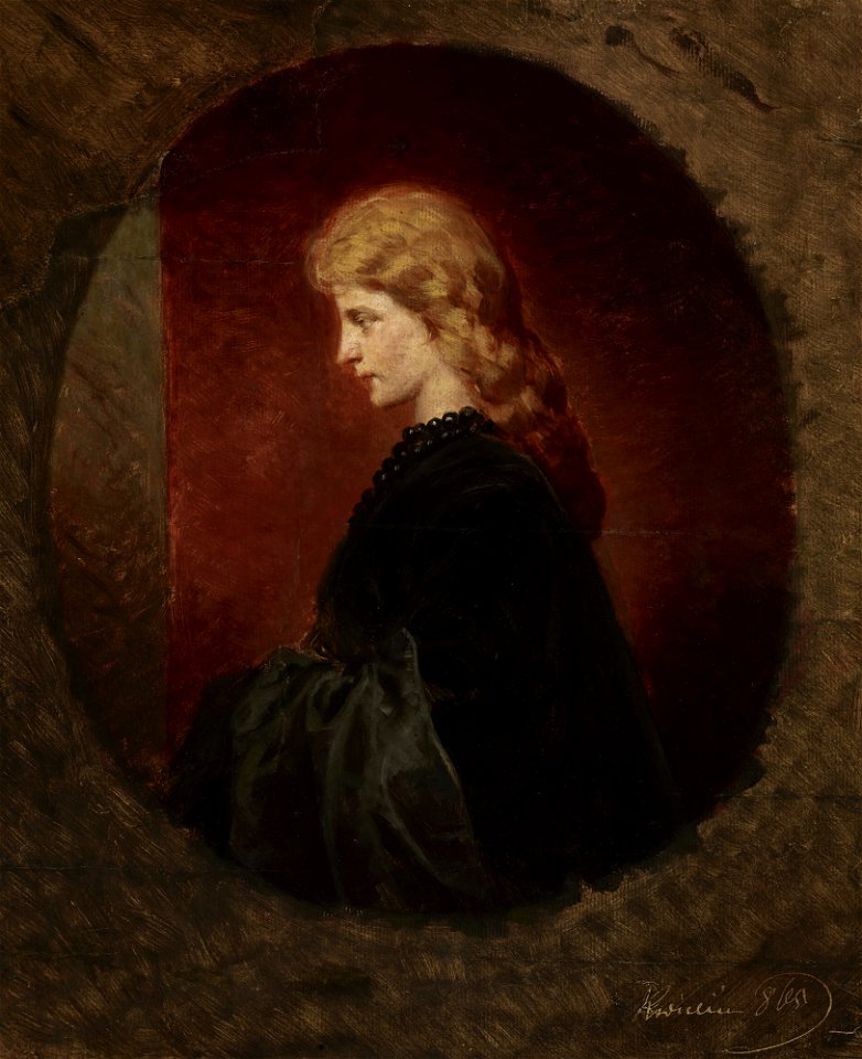 Artur Grottger - Portrait of a Red-Haired Woman - MNK II-a-972 - National Museum Kraków
