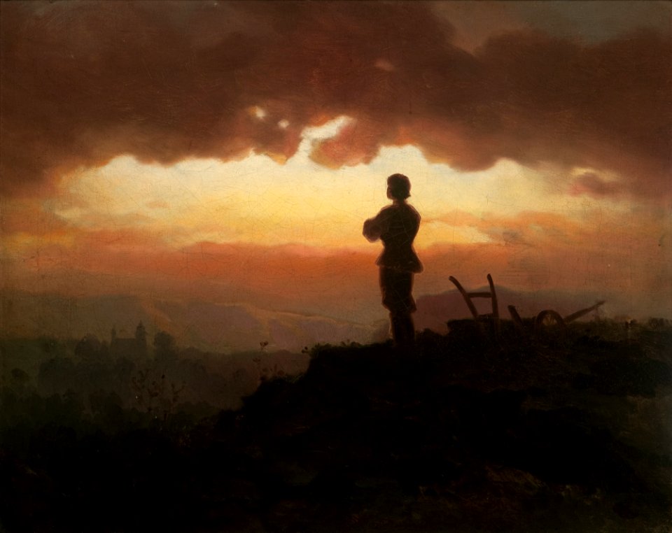 Artur Grottger - Evening Prayer of a Farmer - MNK II-a-1012 - National Museum Kraków
