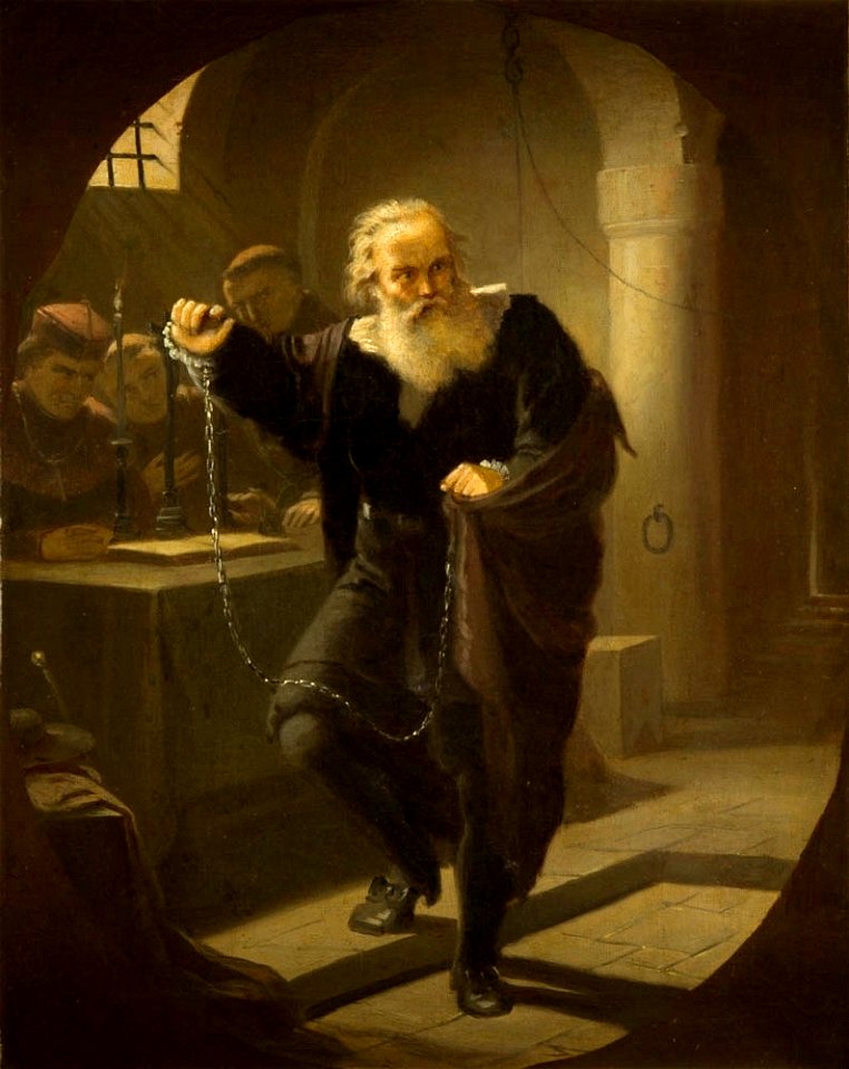 Artur Grottger - Przesłuchanie Galileusza