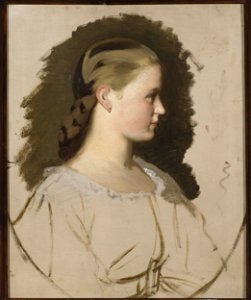 Artur Grottger - Portrait of Klementyna Szembek née Dzieduszycka, sketch - MP 2425 MNW - National Museum in Warsaw