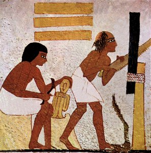 Artisan et sculpteur égyptiens - tombe de Nebamun et Ipuki à Thèbes - 18e dynastie.