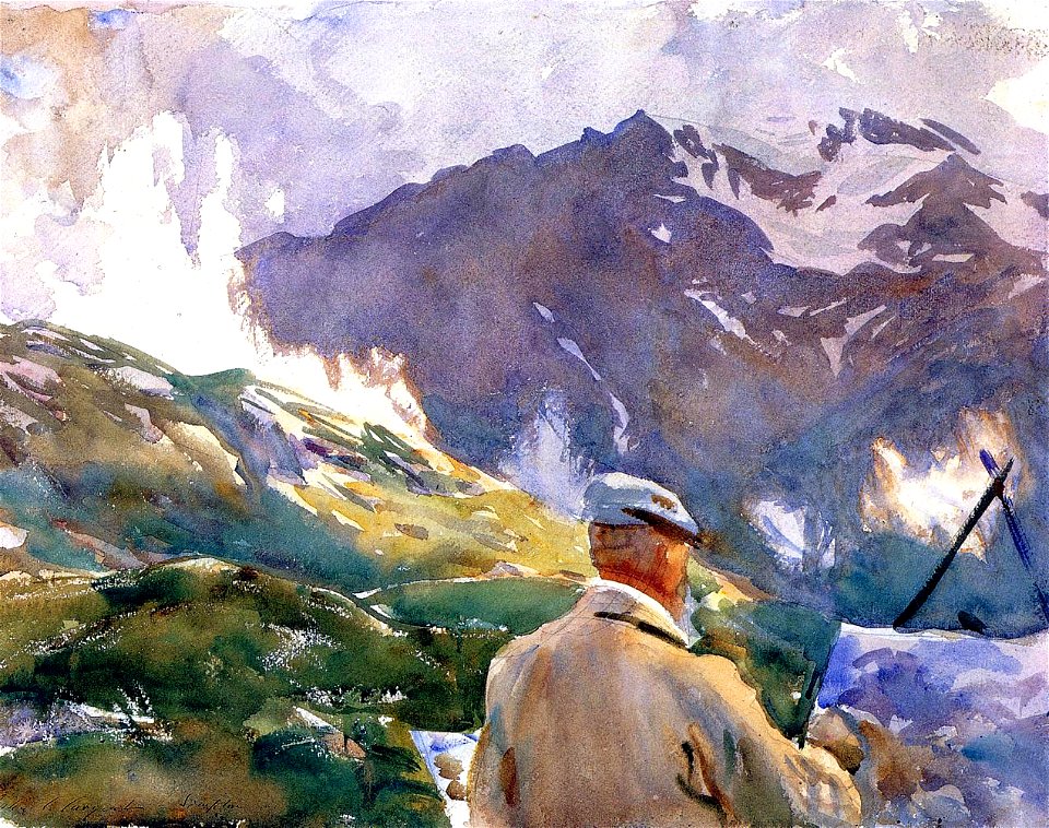 Artist in the Simplon John Singer Sargent
