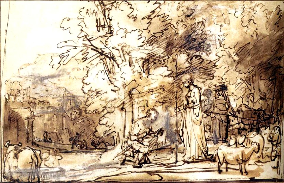 Artwork by unknown artist - The Meeting of Jacob and Rachel at the Well - WGA23546