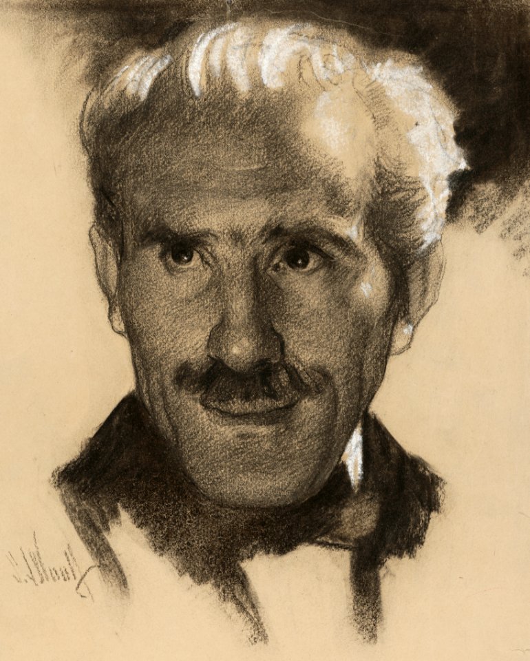 Arturo Toscanini by Samuel Johnson Woolf, 1934, charcoal and chalk on paper, from the National Portrait Gallery as a gift of Time magazine - NPG-NPG 78 TC788Toscanini-000001