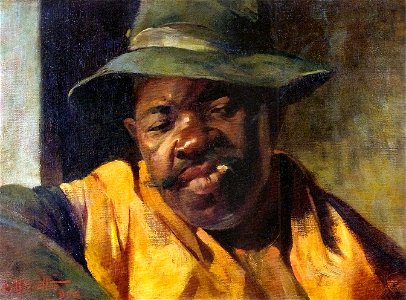 Artur Timóteo da Costa - Retrato de negro
