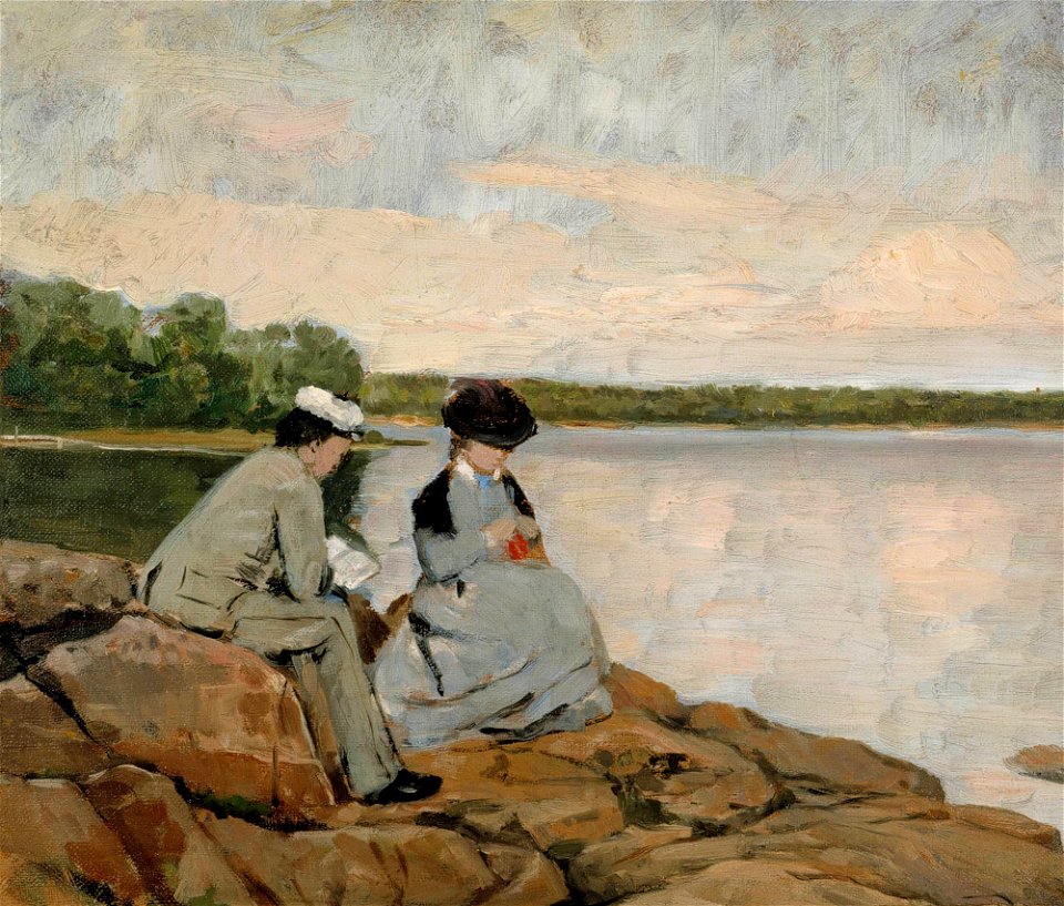 Arvid Liljelund - Kahden rannalla - A IV 3630 - Finnish National Gallery