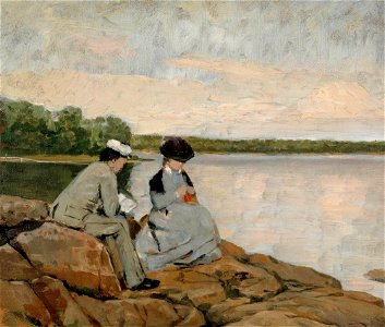 Arvid Liljelund - Kahden rannalla - A IV 3630 - Finnish National Gallery