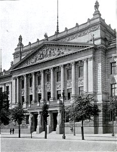 Arwed Rossbach und seine Bauten, Berlin 1904, Leipzig Augusteum, Mittelbau, Erbaut von 1891 bis 1897