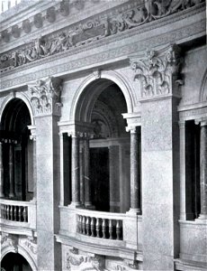 Arwed Rossbach und seine Bauten, Berlin 1904, Leipzig Universität, Wandelhalle, Detail, Erbaut von 1891 bis 1897