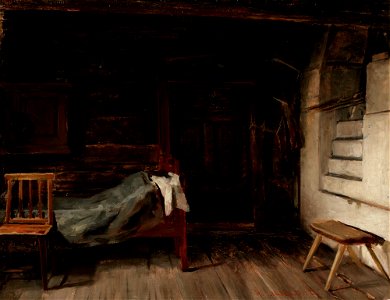 Arvid Liljelund - Sisäkuva, luonnos - A I 658 - Finnish National Gallery