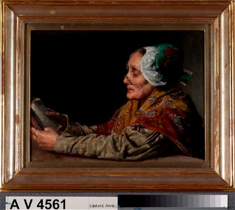 Arvid Liljelund - Lukeva eukko - A V 4561 - Finnish National Gallery