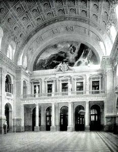 Arwed Rossbach und seine Bauten, Berlin 1904, Leipzig Universität, Wandelhalle, Erbaut von 1891 bis 1897