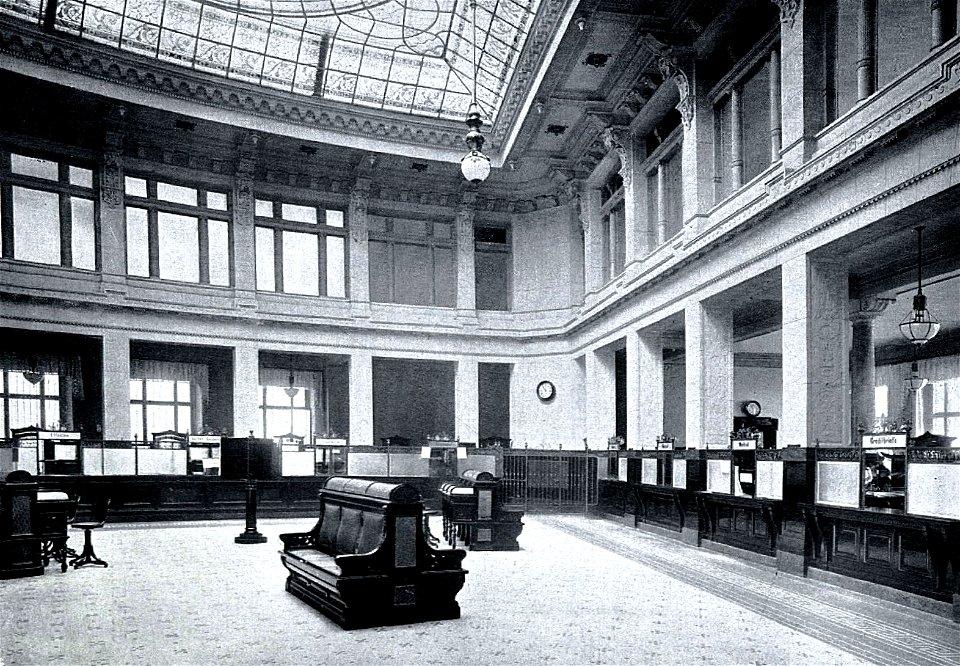 Arwed Rossbach und seine Bauten, Berlin 1904,Leipzig, Deutsche Bank, Kassenhof, Erbaut von 1898 bis 1901