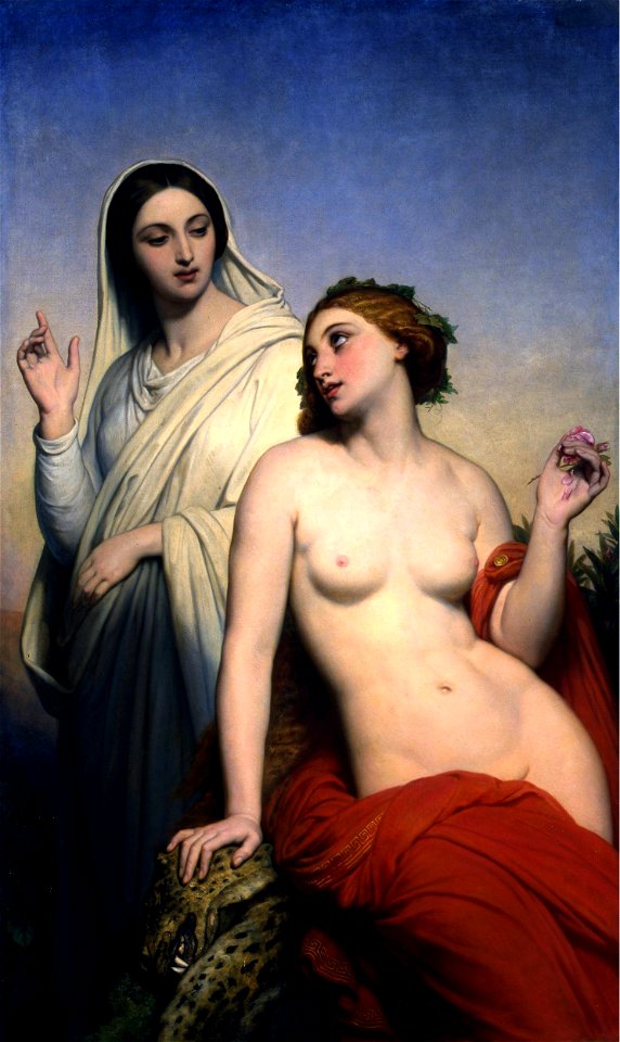 Ary Scheffer - De hemelse en aardse liefde 1850