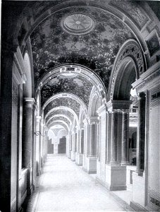 Arwed Rossbach und seine Bauten, Berlin 1904, Leipzig Universität, Wandelhalle, Detail 2, Erbaut von 1891 bis 1897