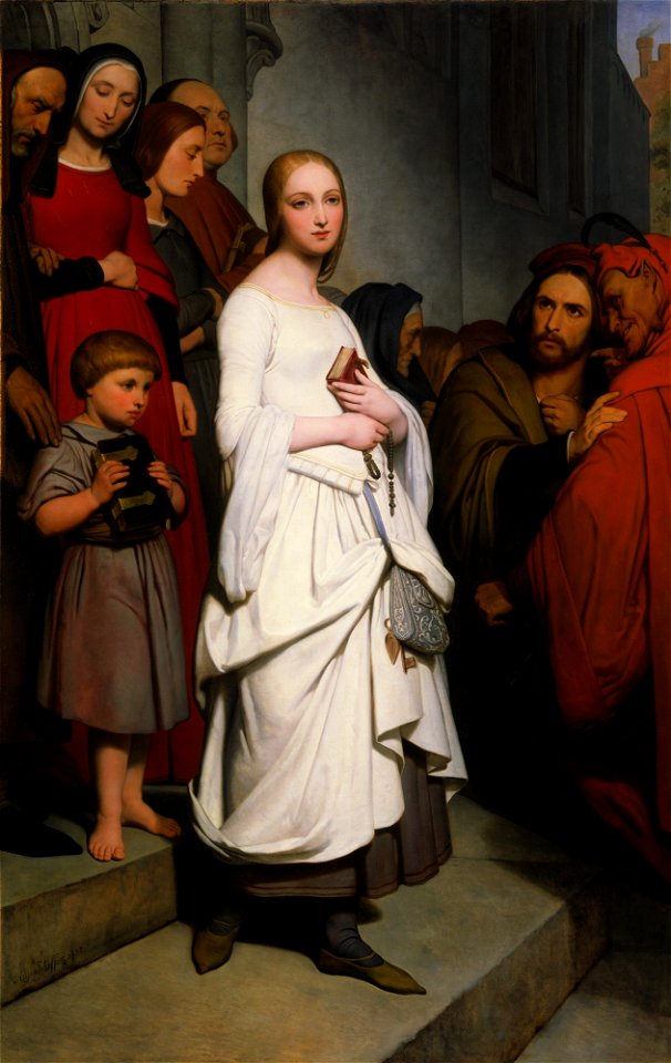 Ary Scheffer - Marguerite Leaving Church - 80.55 - Detroit Institute of Arts