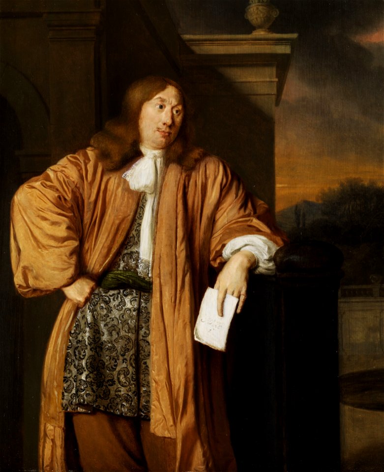 Ary de Vois Portrait eines Herrn im Hausmantel