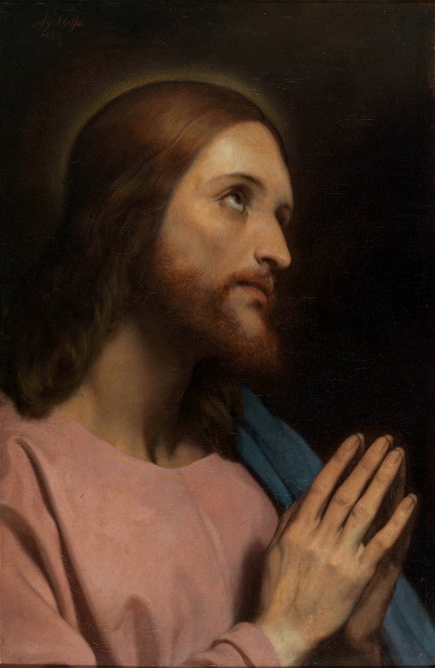 Ary Scheffer - Tête de Christ - PDUT1506 - Musée des Beaux-Arts de la ville de Paris