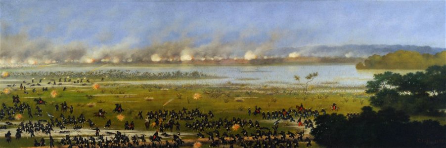 Asalto a la 4ta columna Argentina a Curupayti al mando - Cándido López