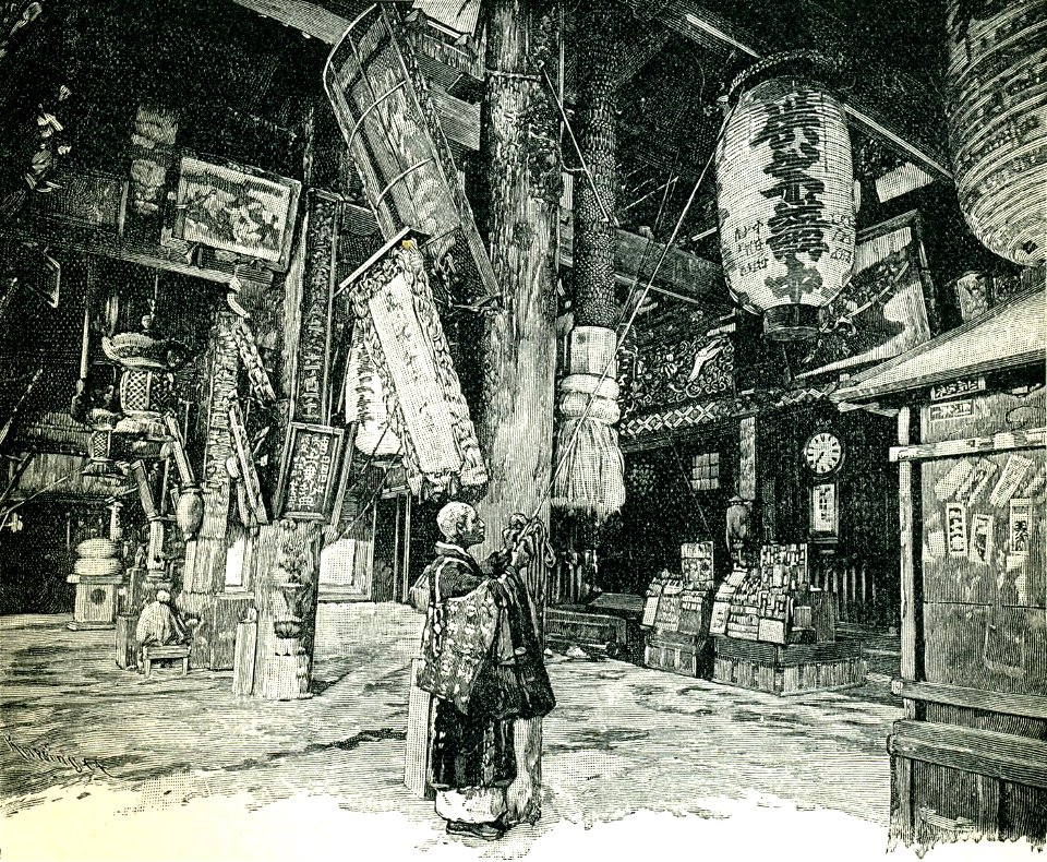 Asakusa temple. Before 1902
