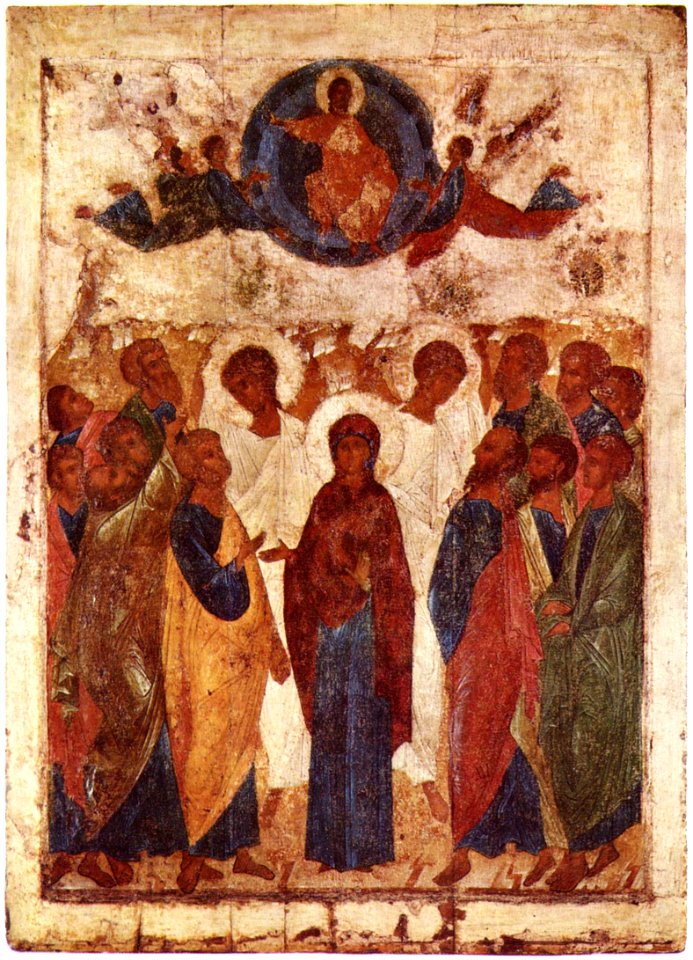 Ascension from Vasilyevskiy chin (15th c., GTG) 2