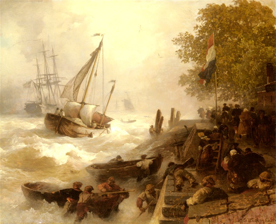 Aschenbach - Terugkeer naar de haven bij ruwe zee