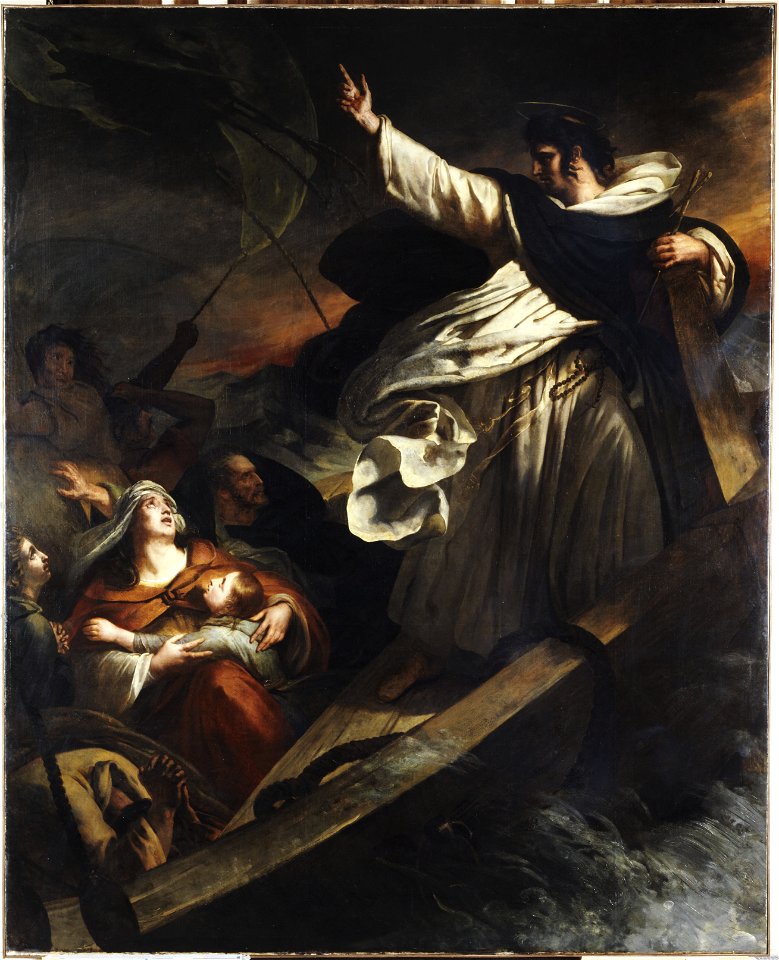 Ary Scheffer - Saint Thomas d'Aquin prêchant la confiance en Dieu pendant la tempête - PPP3769 - Musée des Beaux-Arts de la ville de Paris
