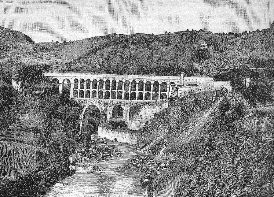 Ascoli Piceno – Acquedotto di porta Cartara (xilografia)