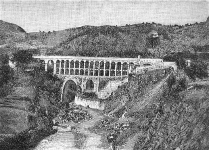 Ascoli Piceno – Acquedotto di porta Cartara (xilografia)