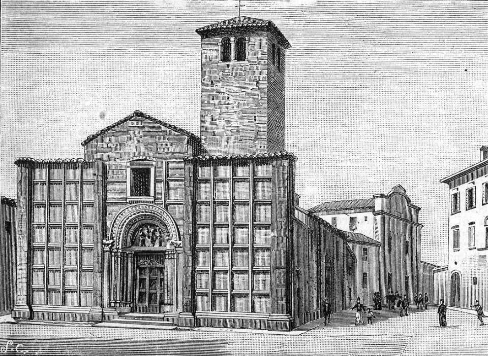 Ascoli Piceno – Chiesa dei SS. Vincenzo ed Anastasio (xilografia)