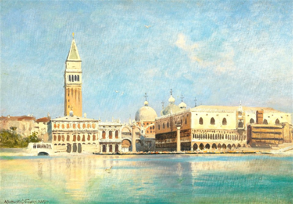 Ascan Lutteroth - Venice, View of St. Mark’s Square