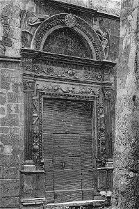 Ascoli Piceno – Porta della casa Bonaparte (xilografia)