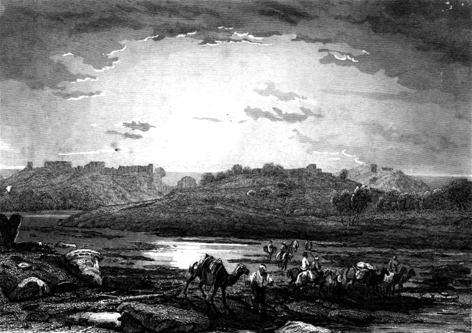 Ashkelon, Illustration for La Terre-Sainte et les lieux illustrés par les apôtres, by Adrien Egron, 1837 (1)
