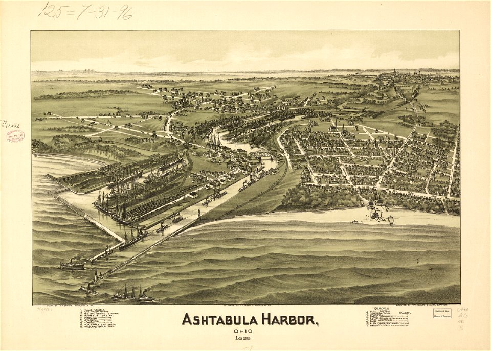 Ashtabula Harbor, Ohio 1896. LOC 75694910