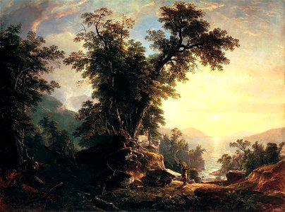 Asher B. Durand - The Indian's Vespers - Google Art Project