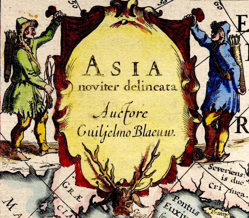 Asia noviter delineata - Title cartouche