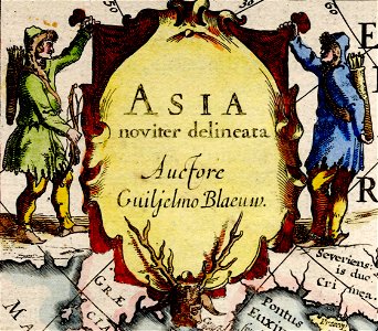 Asia noviter delineata - Title cartouche
