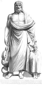 Asclepius Louvre engraving c1860