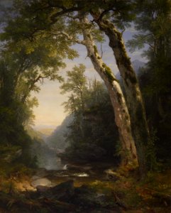 Asher Brown Durand - The Catskills - Walters 37122. Free illustration for personal and commercial use.