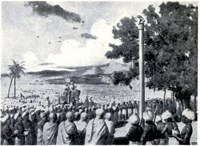Ashoka Missionaries set up an edict at Lauchiya Nandagrah, 244 B.C.