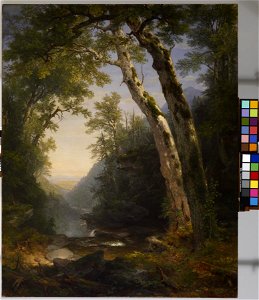 Asher Brown Durand - The Catskills - Walters 37122 - Front Color Correction. Free illustration for personal and commercial use.