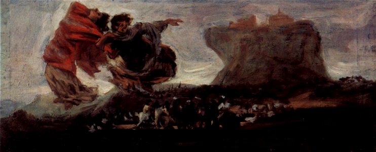 Asmodea (boceto) por Goya